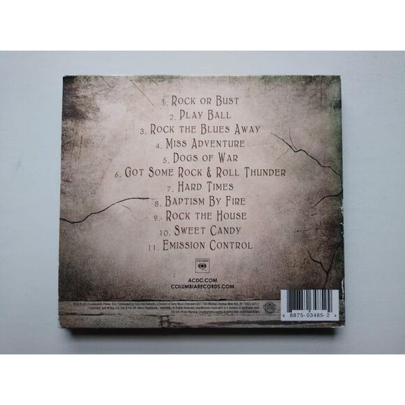 AC/DC Rock or Bust CD Lenticular Cover Hard Arena Rock Heavy Metal 2014 Digi - Picture 4 of 6